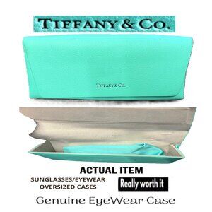 🛑TIFFANY & CO. Designer ➕🆒 SUNGLASSES CASE Leather EYEGLASSES BOX 💸BUY NOW‼️